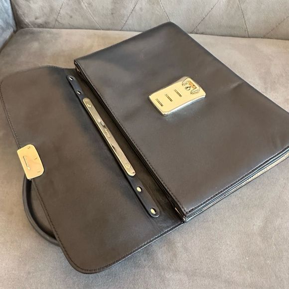 Theory leather bag woman’s navy - Picture 5 of 8